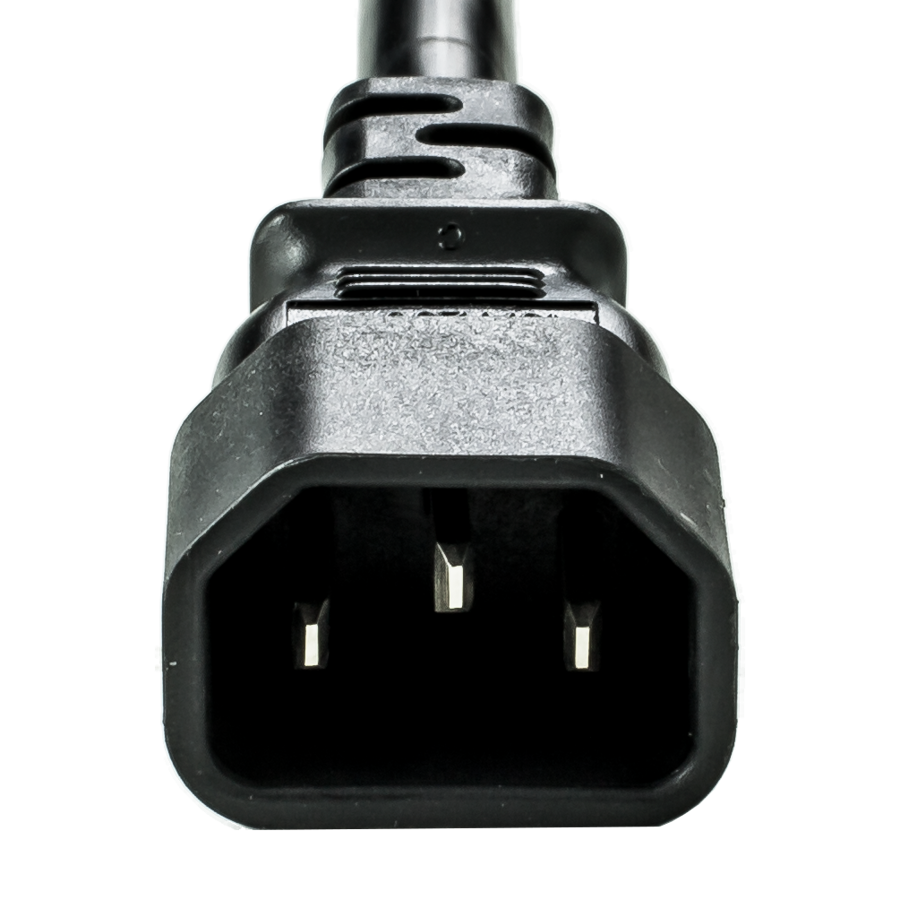 Buy 10A C13 RIGHT ANGLED to C14 BLACK