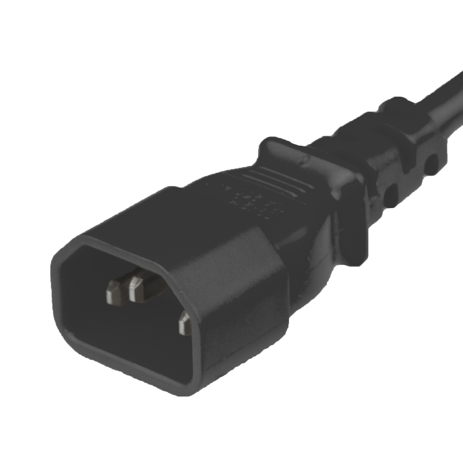 thumbnail image 2 of Kentek 1-Foot Y-Split Power Cable - IEC C14 To Dual C13 Connectors, 16AWG, 13A 250V 2 of 12