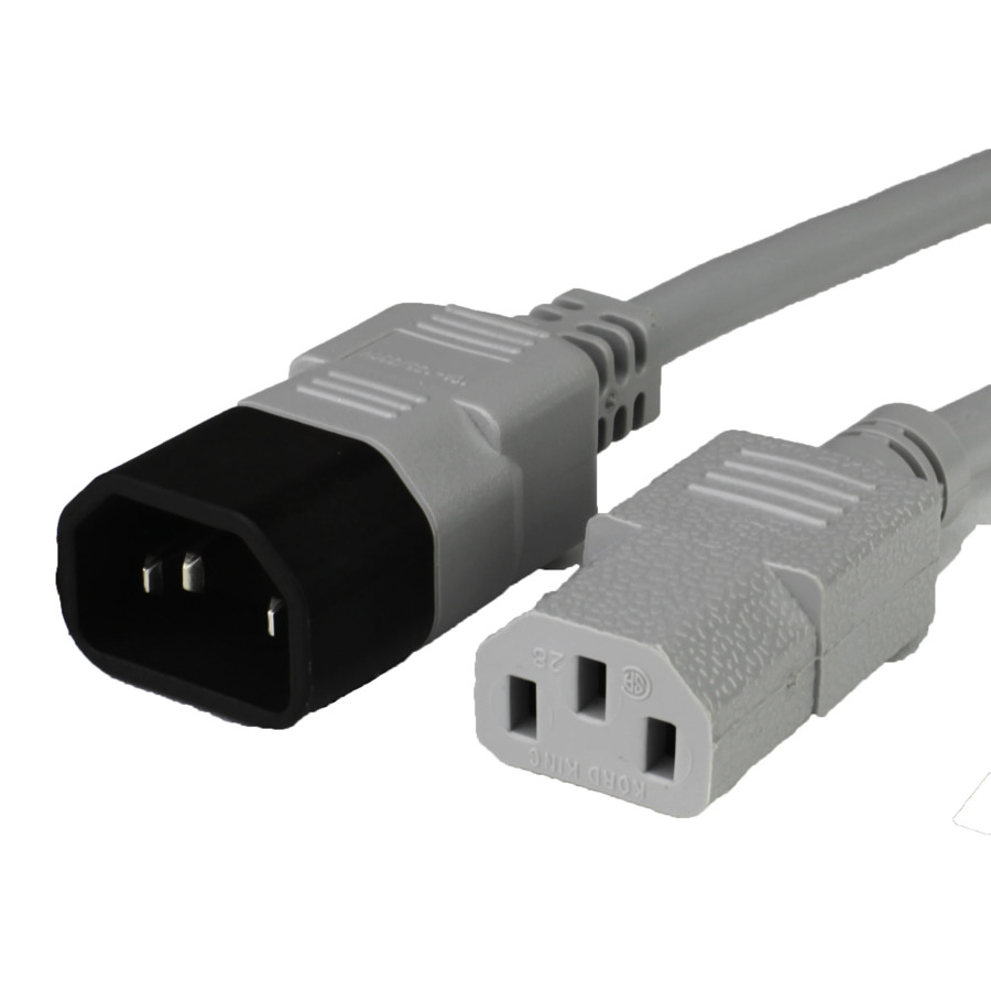 Buy 5FT C13 C14 15A 250V GRAY Power Cord