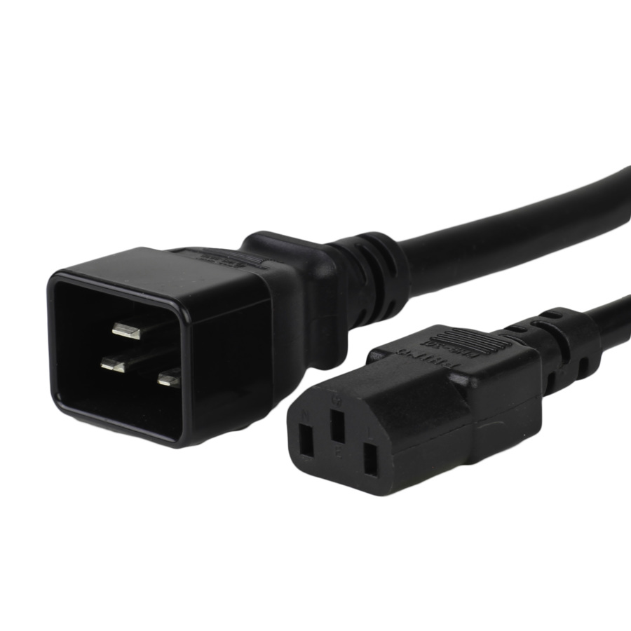 Buy 8FT C13 C20 15A 250V BLACK Power Cord