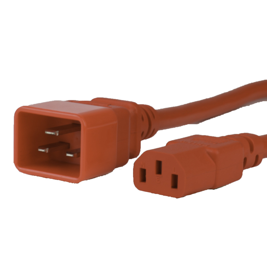 Buy 15A C20 C13 Power Cords RED