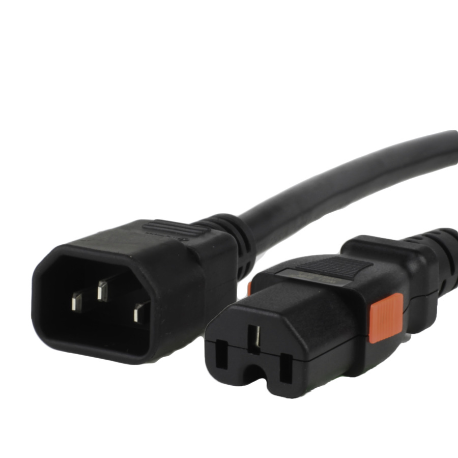 Buy 15A ALock C15 C14 Power Cords BLACK