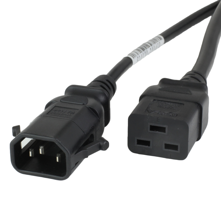 Buy 15A PLock C14 C19 Power Cords BLACK