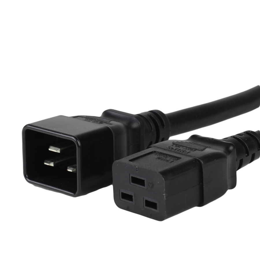 Buy 25FT C19 C20 20A 250V BLACK Power Cord