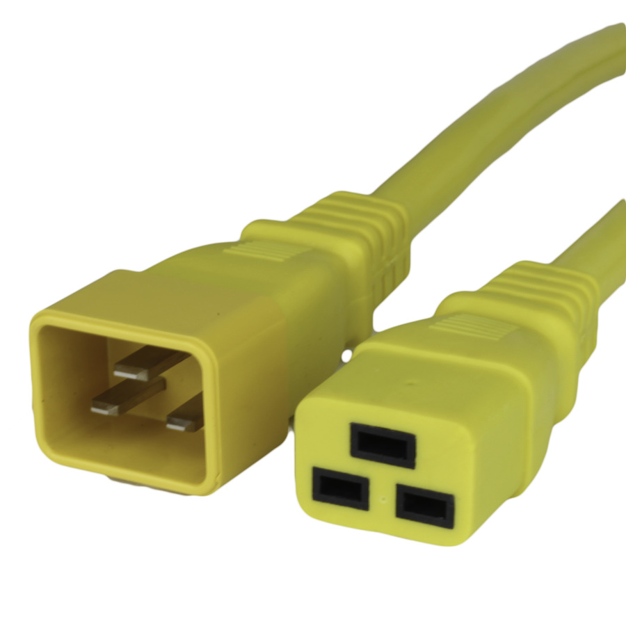 Buy 3FT C19 C20 20A 250V YELLOW Power Cord