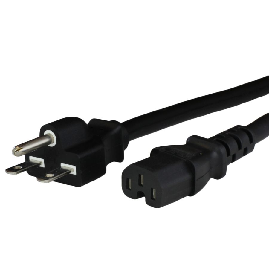 Buy NEMA 615P to C15 15A 250V BLACK Power Cords