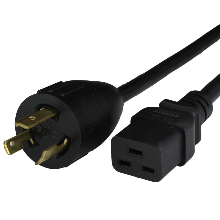 Buy NEMA L5-20P to C19 Power Cords - BLACK