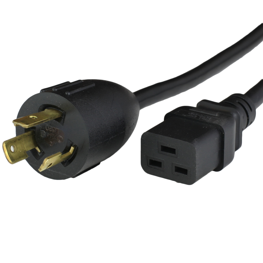 Buy 10FT L6-20P to C19 20A 250V 12awg Power Cord - BLACK