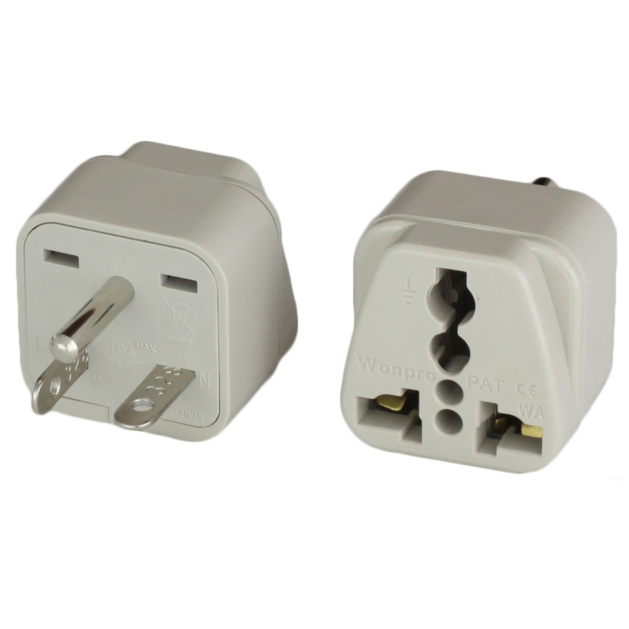 Buy NEMA 6 20P Plug Adapters ac-works-brand-15-amp-125-volt-nema-5-15p-flanged-power-input-inlet