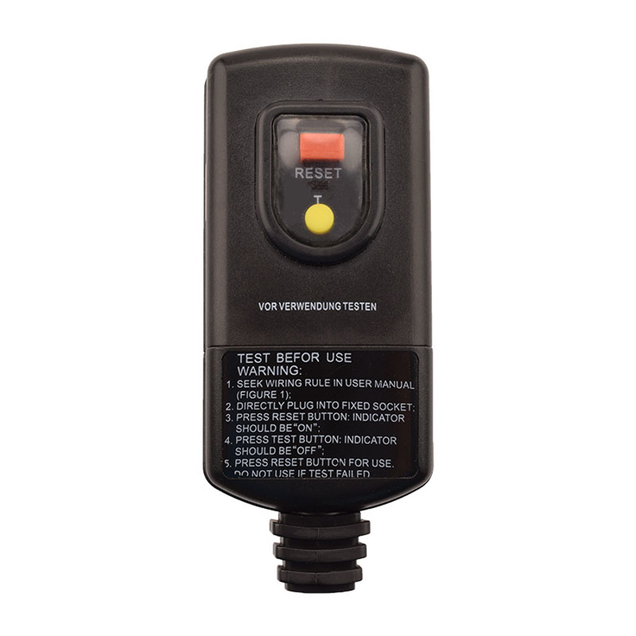 Buy Manual Reset RCD Plug Head (United Kingdom) 10mA Trip Level