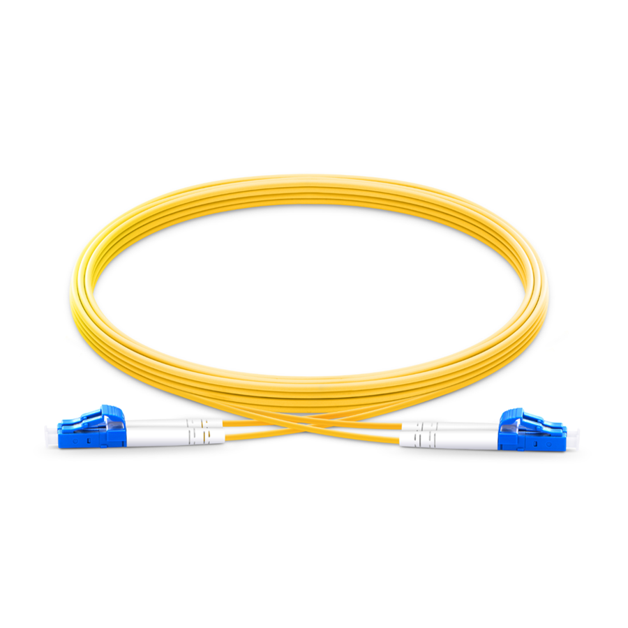 Buy OS2 LCLC Singlemode Fiber Optic Patch Cables Yellow